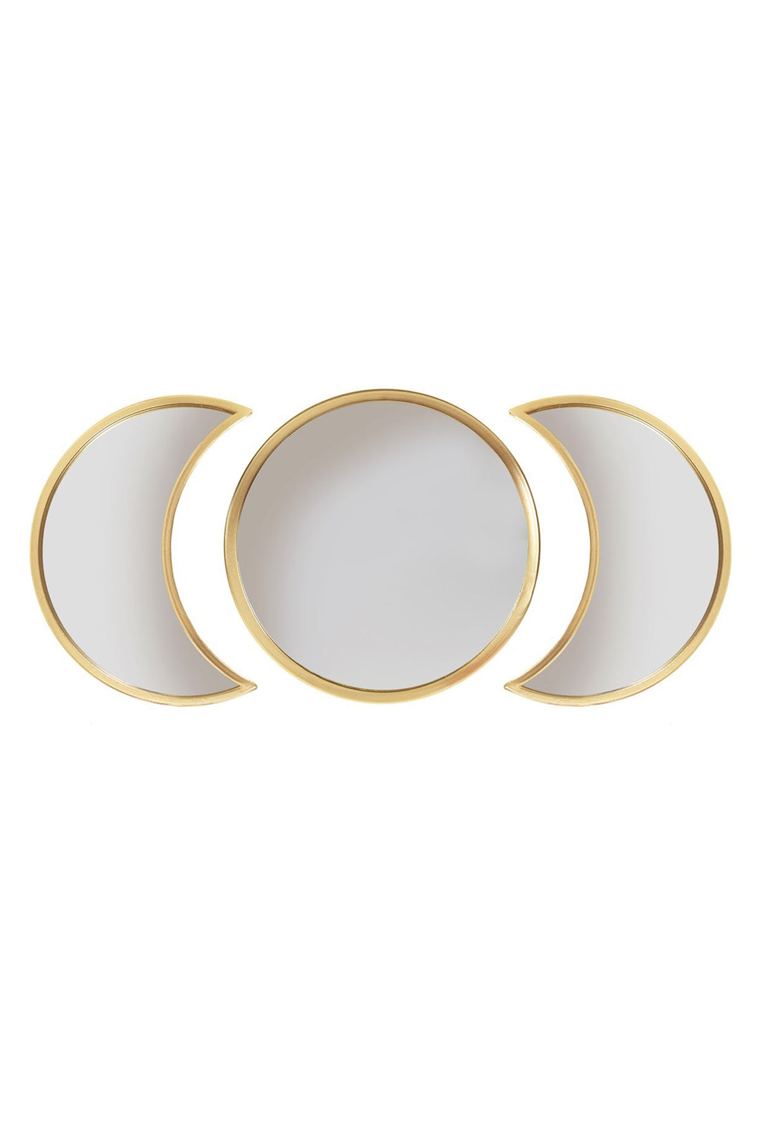 Moon Phases Gold Mirror (set of 3)