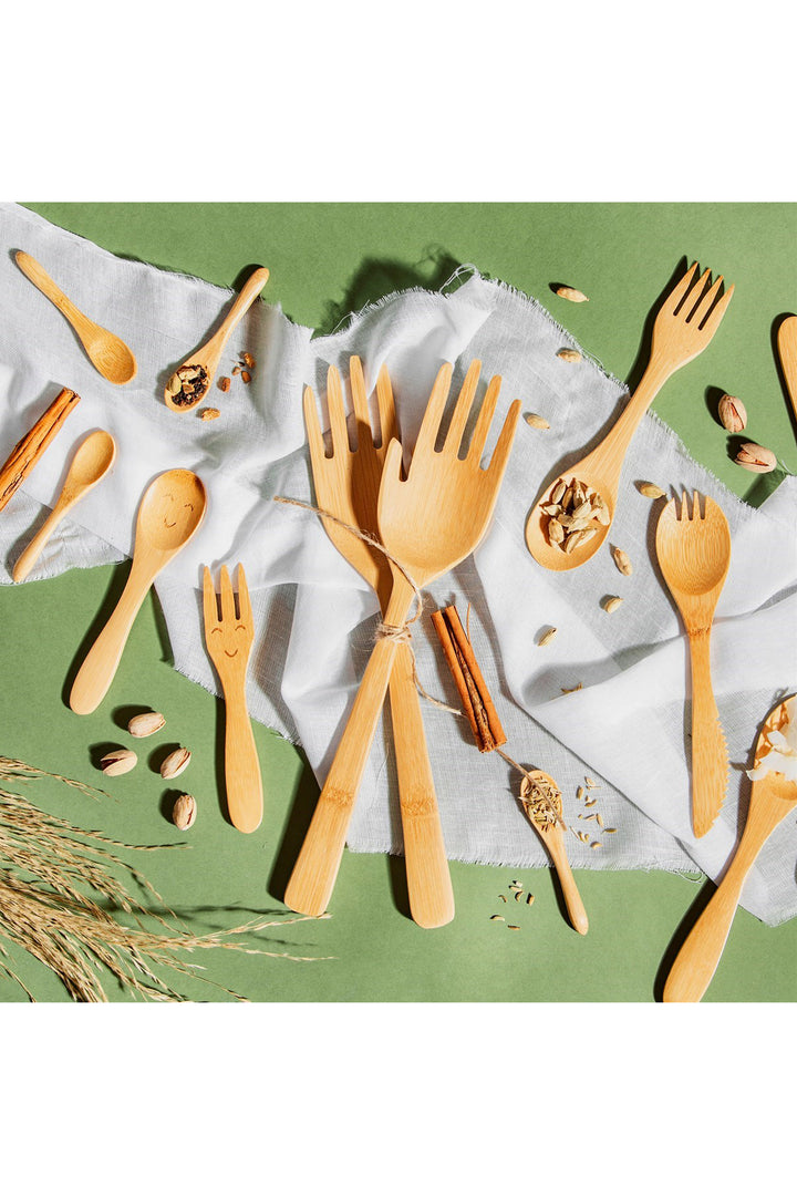 Bamboo Hands Salad Servers