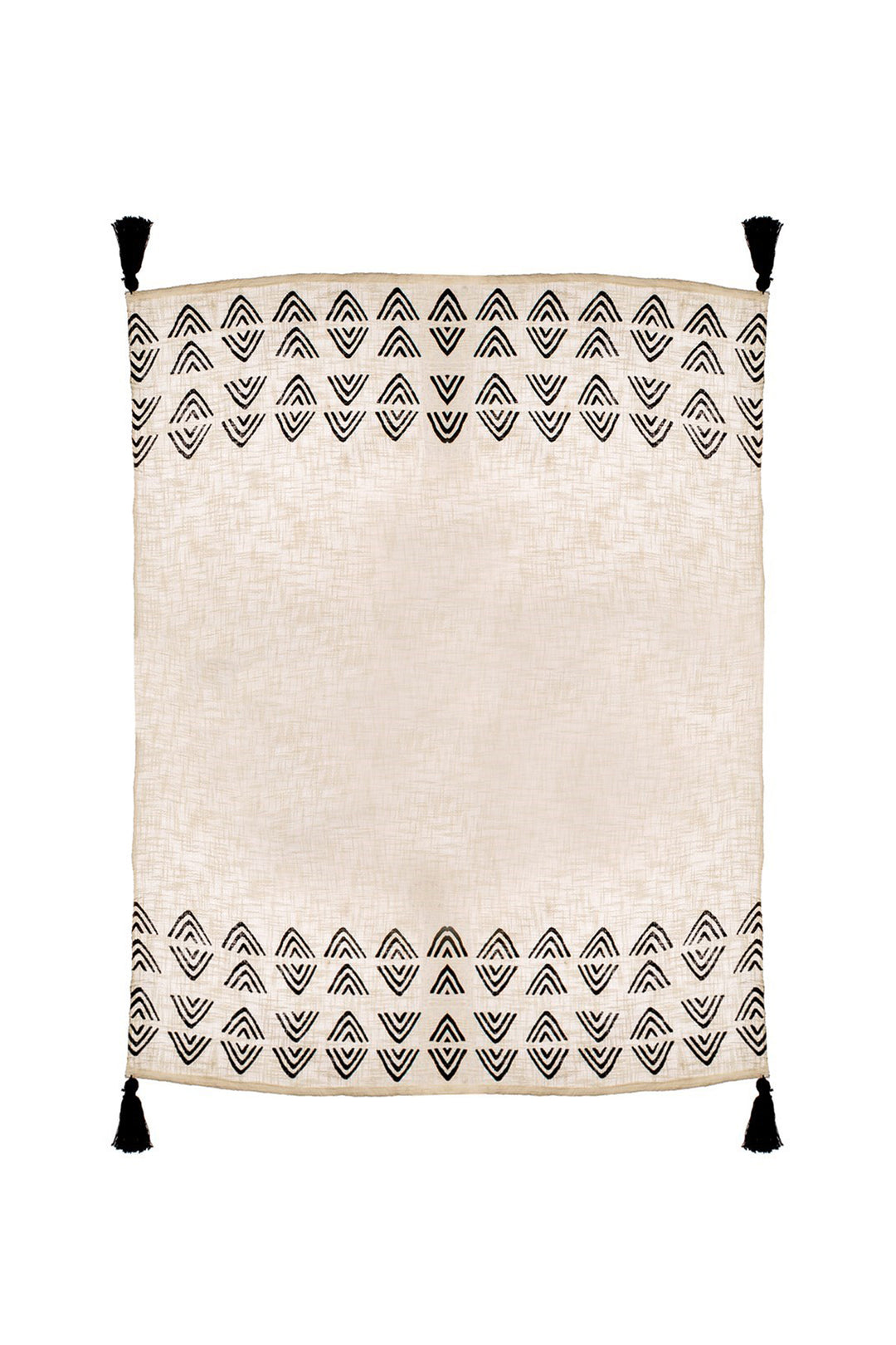 Triangles Block Print Throw