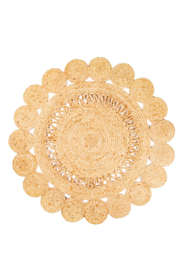 Jute Flower Rug