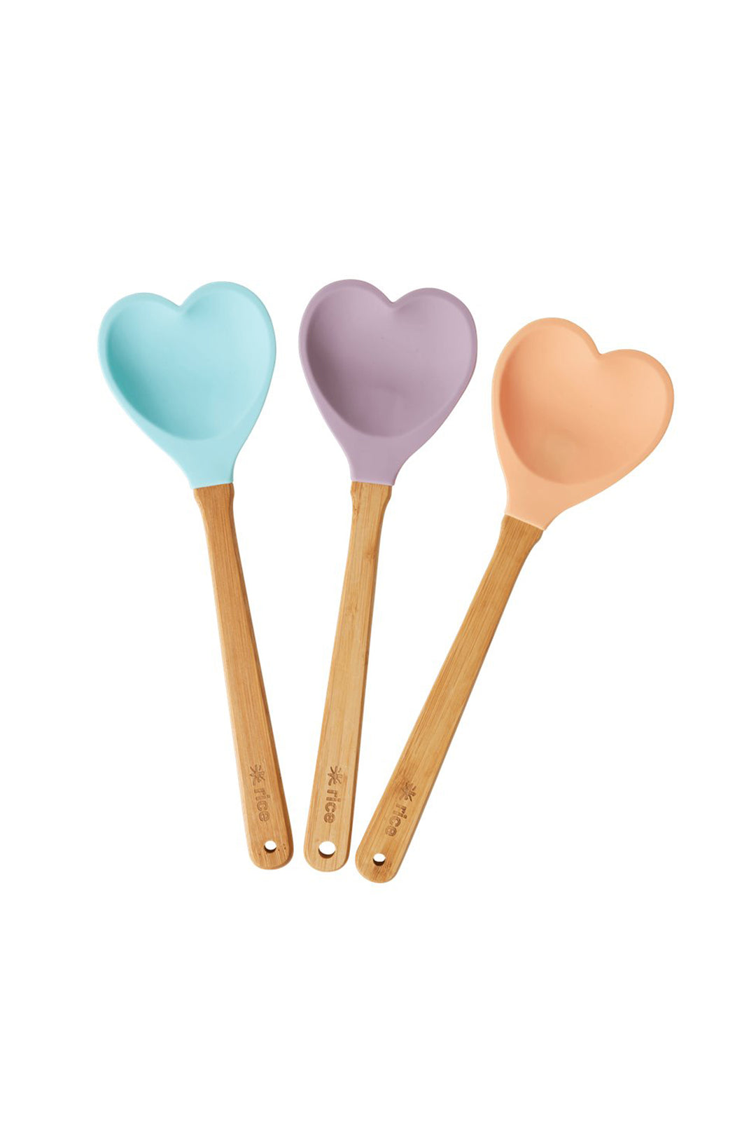 Pastel Heart Silicone Spoon