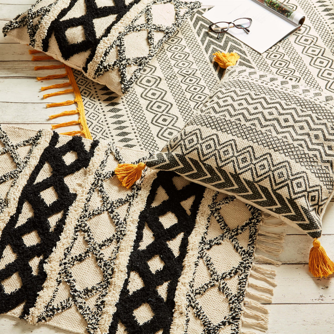 Scandi Boho White Tassel Rug, Textile, Sass & Belle - 3LittlePicks