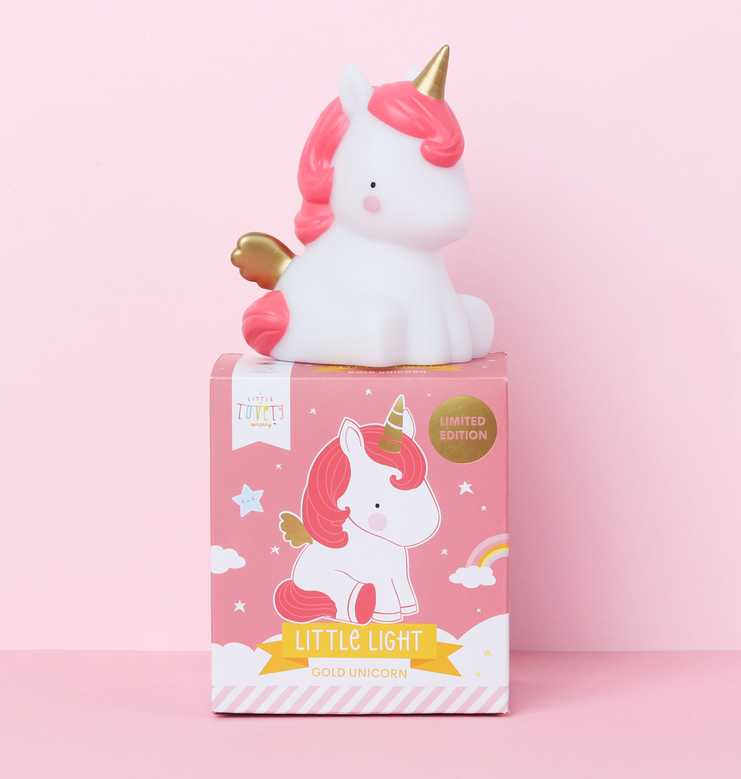 Little Golden Horn Unicorn Light, Lighting, A Little Lovely Company - 3LittlePicks