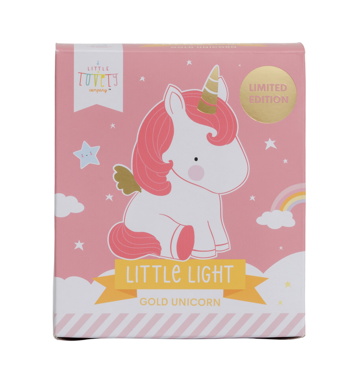 Little Golden Horn Unicorn Light, Lighting, A Little Lovely Company - 3LittlePicks