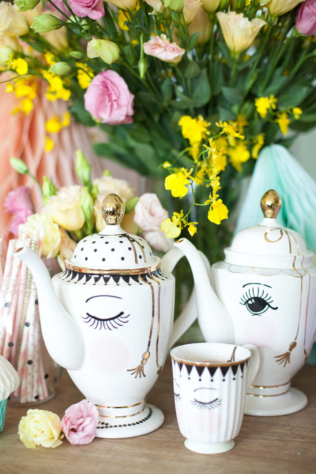Pretty Eyes Teapot, Drinkware, Miss Etoile - 3LittlePicks