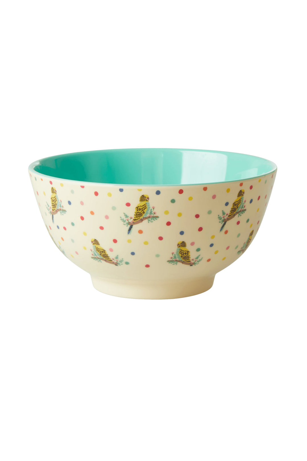 Budgie Two Tone Melamine Medium Bowl