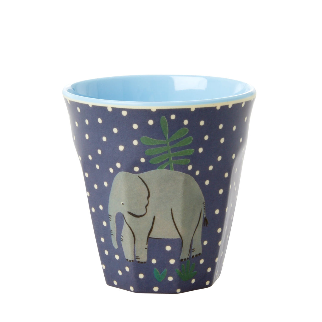 Jungle Print Melamine Kids Cups Blue