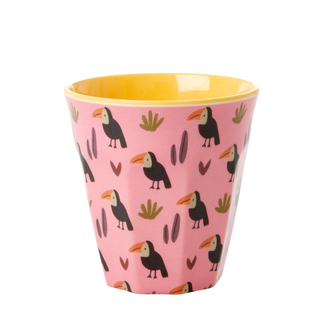 Jungle Print Melamine Kids Cups Pink