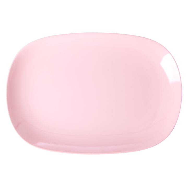 Sweet Pink Rectangular Large Melamine Plate