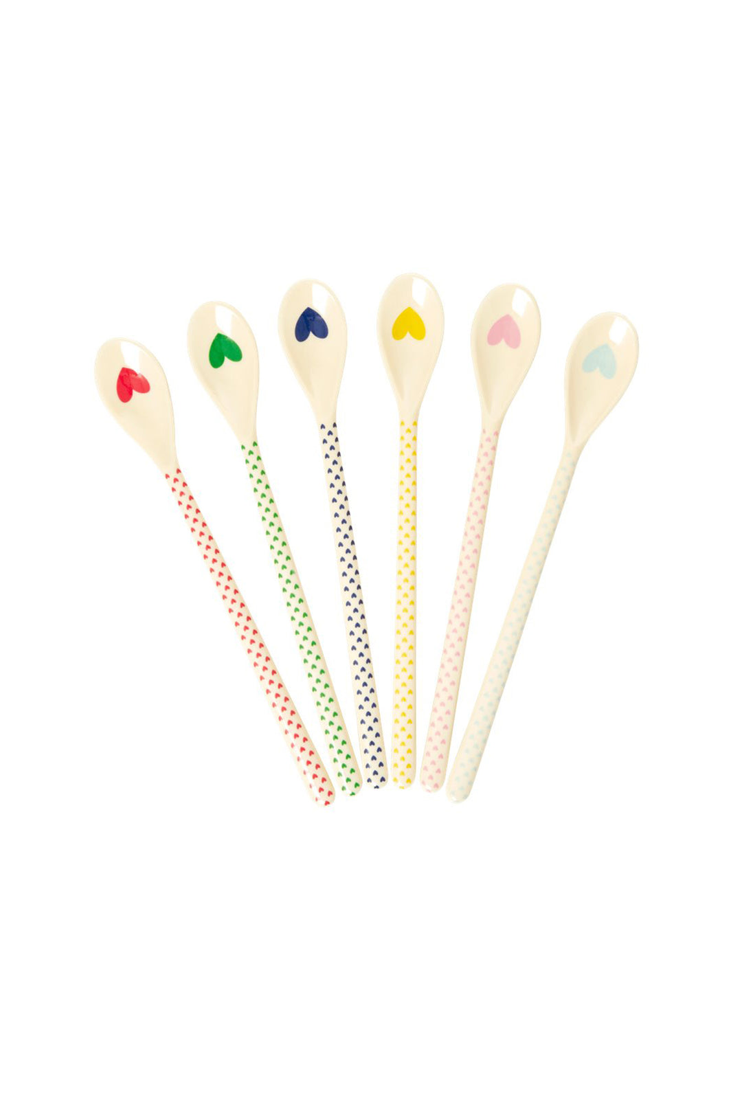 Heart Prints Melamine Latte Spoon