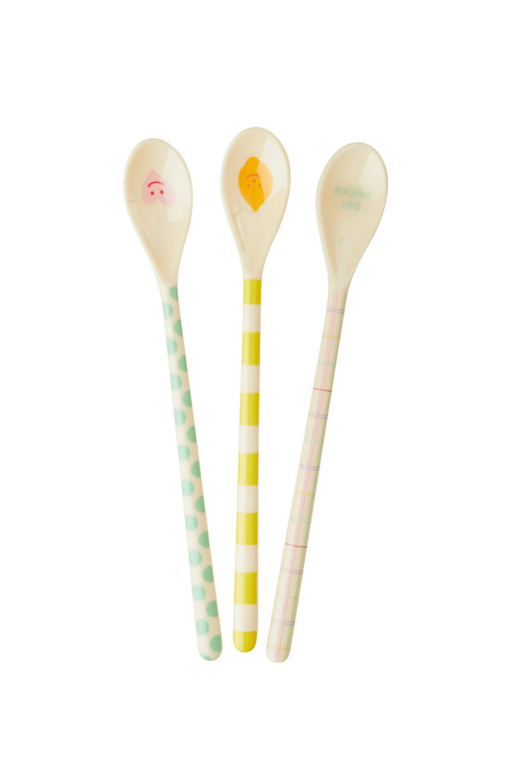 Graphic Print Melamine Latte Spoon