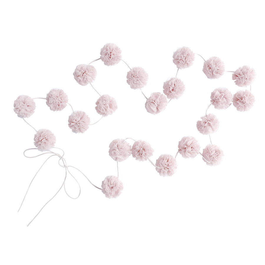 Mini Pom Pom Garlands Pale Rose, Decor, Spinkie - 3LittlePicks