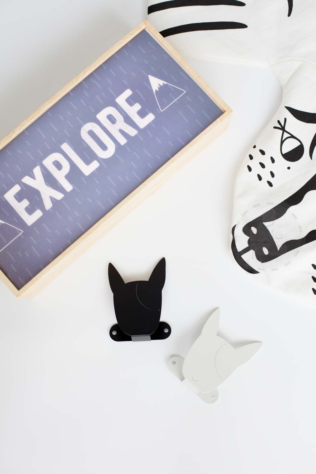 Animal Hook, Clothes Hanger, Wood Rabbit - 3LittlePicks