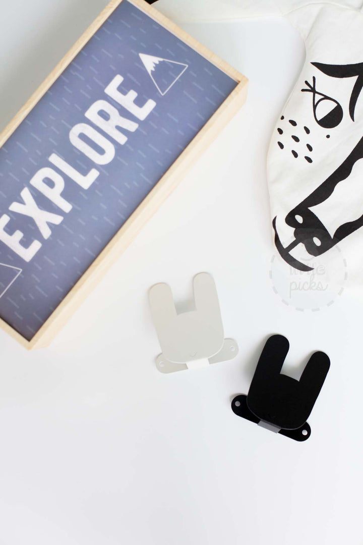 Animal Hook, Clothes Hanger, Wood Rabbit - 3LittlePicks