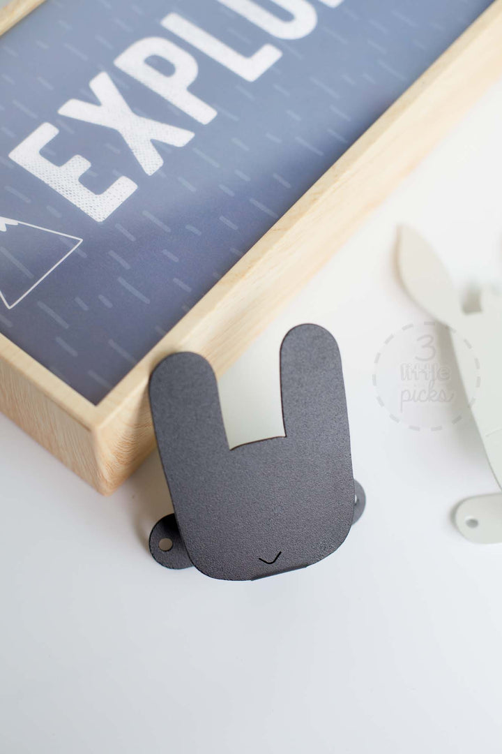 Animal Hook, Clothes Hanger, Wood Rabbit - 3LittlePicks