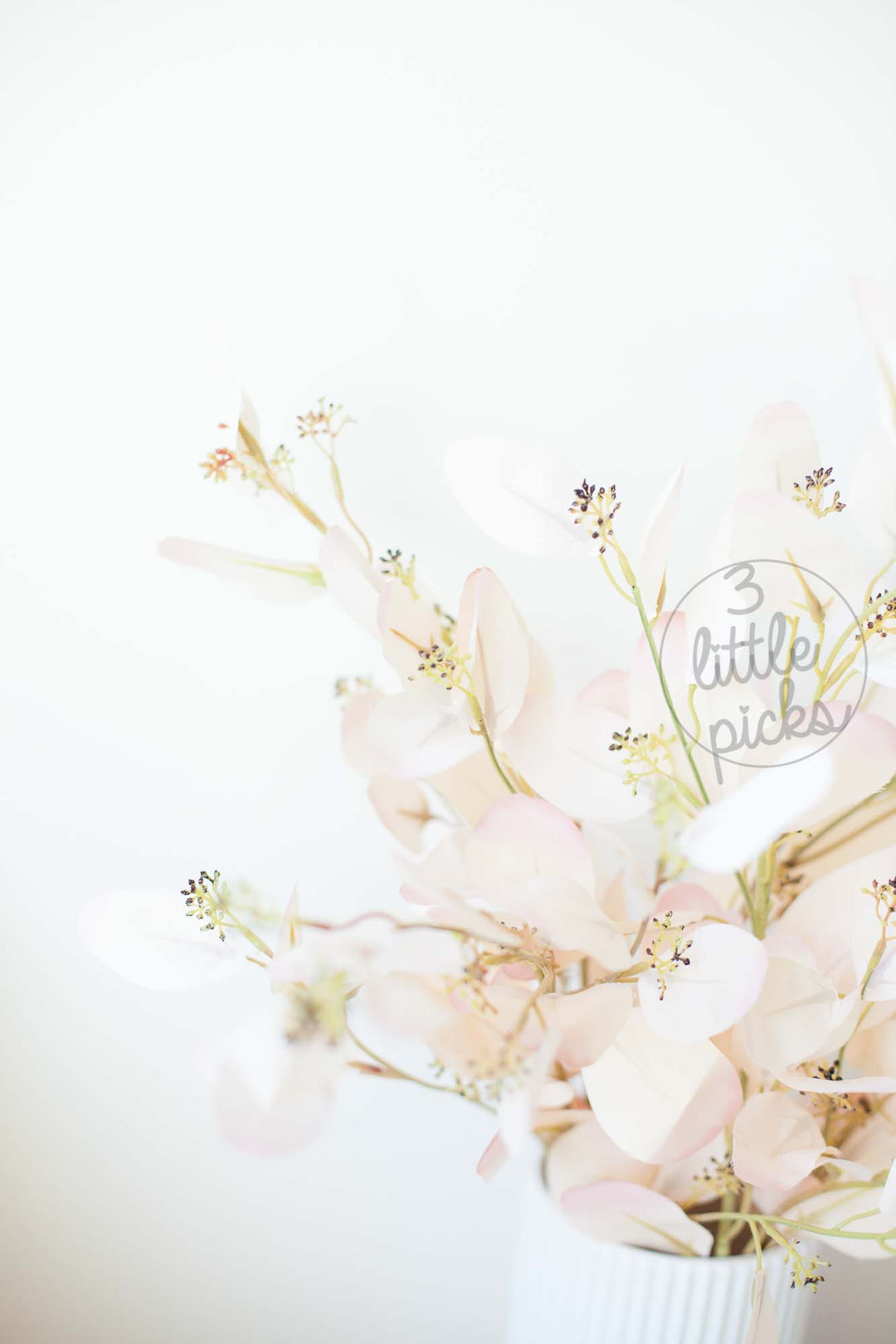 Pale Pink Eucalyptus Foliage Stems, Decor, 3littlepicks - 3LittlePicks