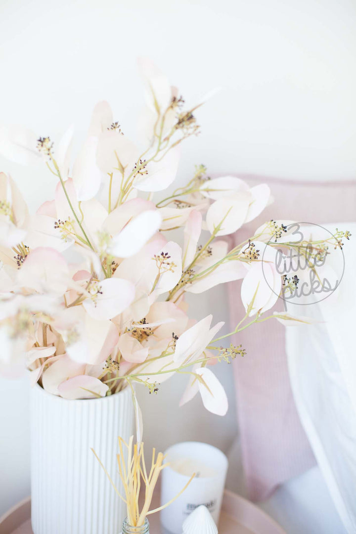 Pale Pink Eucalyptus Foliage Stems, Decor, 3littlepicks - 3LittlePicks