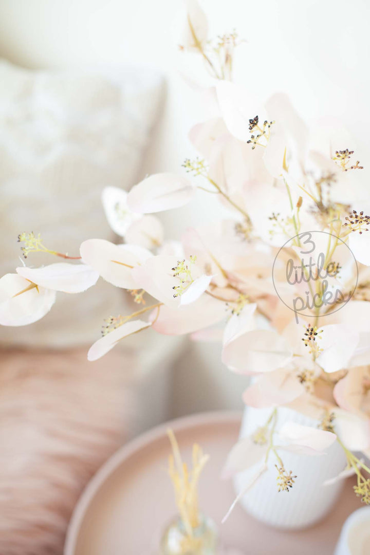 Pale Pink Eucalyptus Foliage Stems, Decor, 3littlepicks - 3LittlePicks