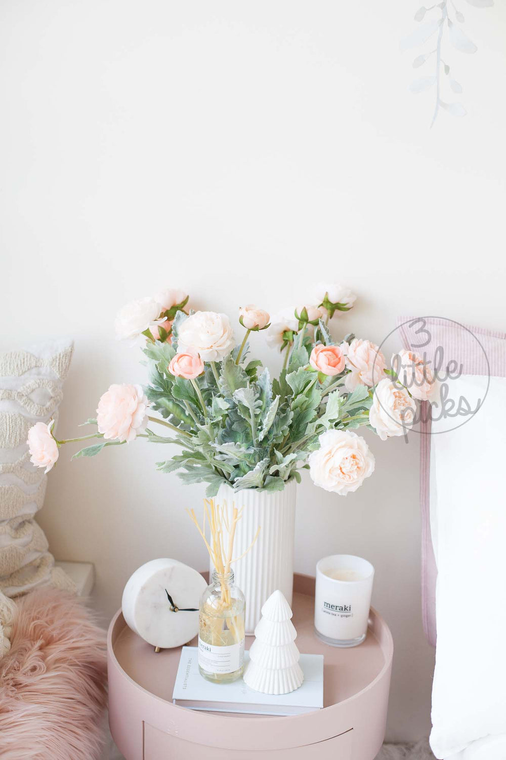 Coral and Peach Ranunculus, Decor, 3littlepicks - 3LittlePicks