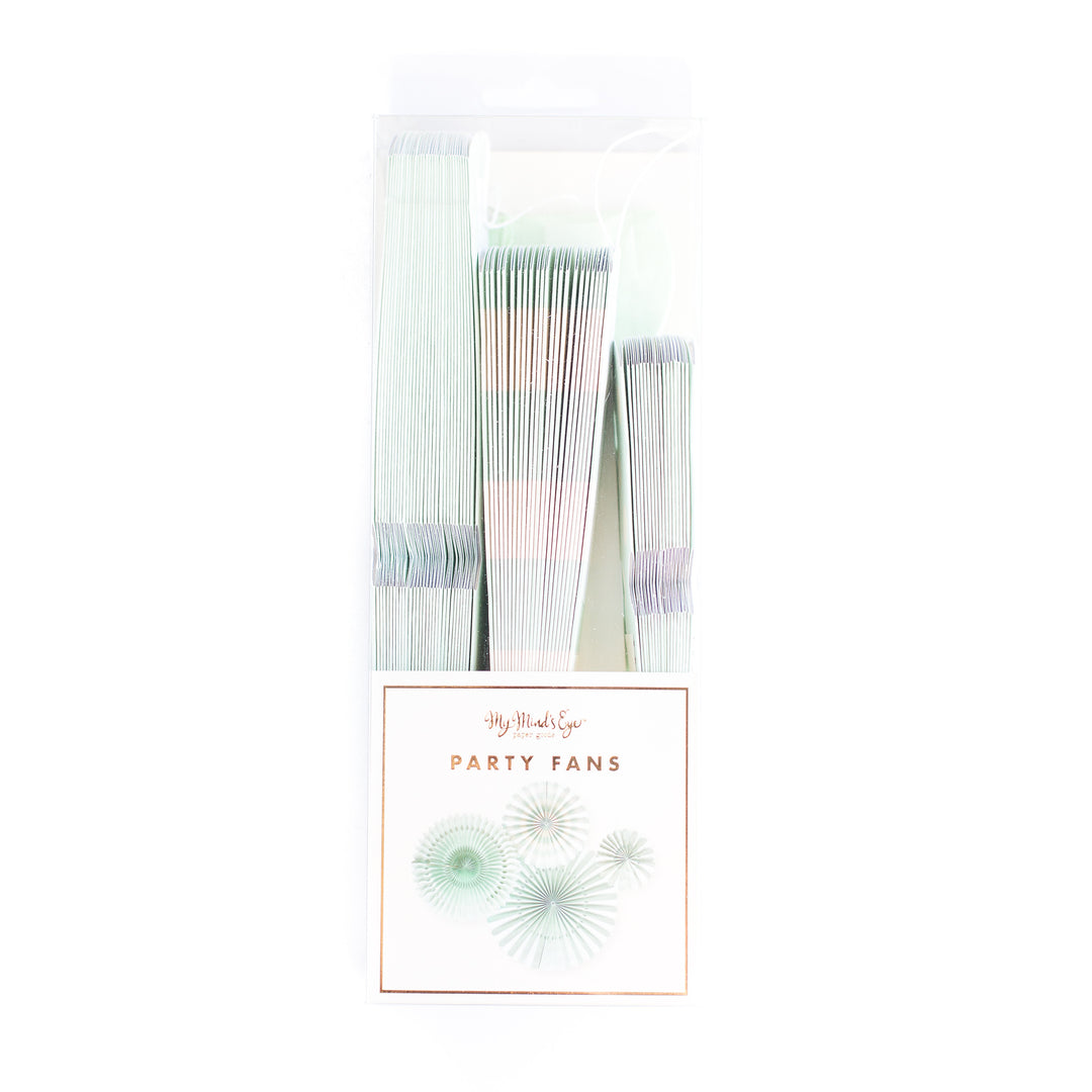 Mint Party Fans, Partyware, My Mind's Eye - 3LittlePicks