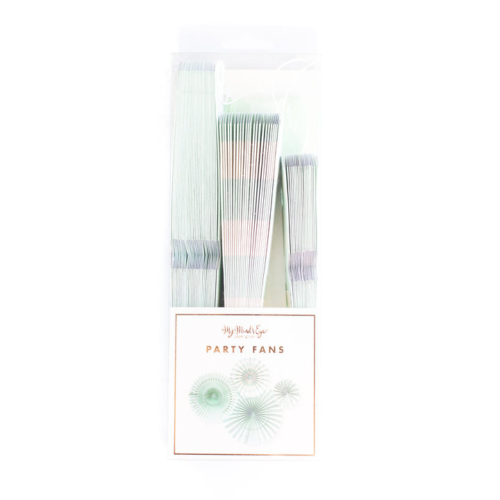 Mint Party Fans, Partyware, My Mind's Eye - 3LittlePicks