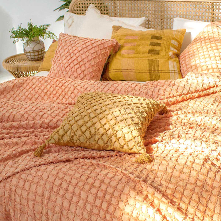 Royal Square Cushion Salmon Cover