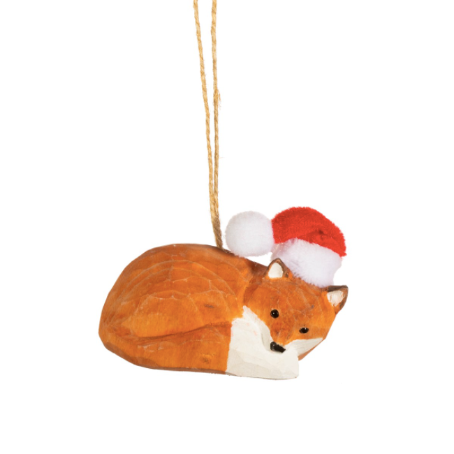 Fox Wooden Hanging Decoration