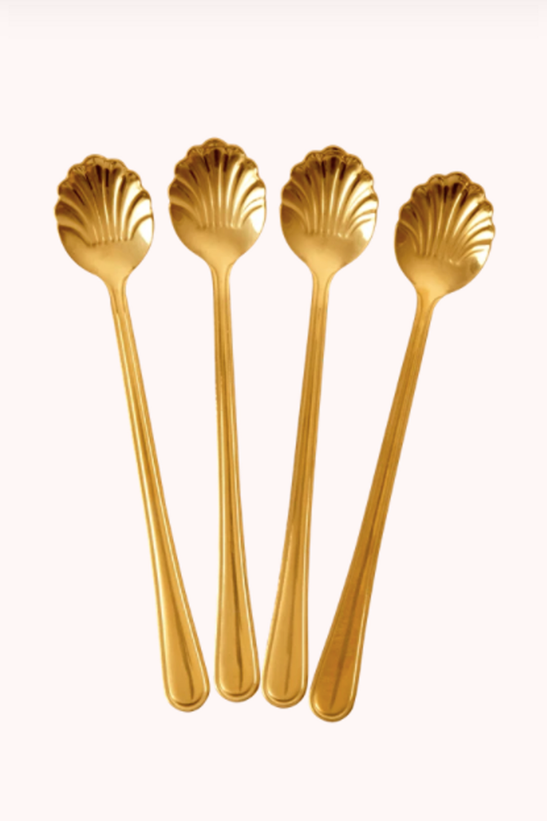 Golden Seashell Latte Spoon (Set of 4)