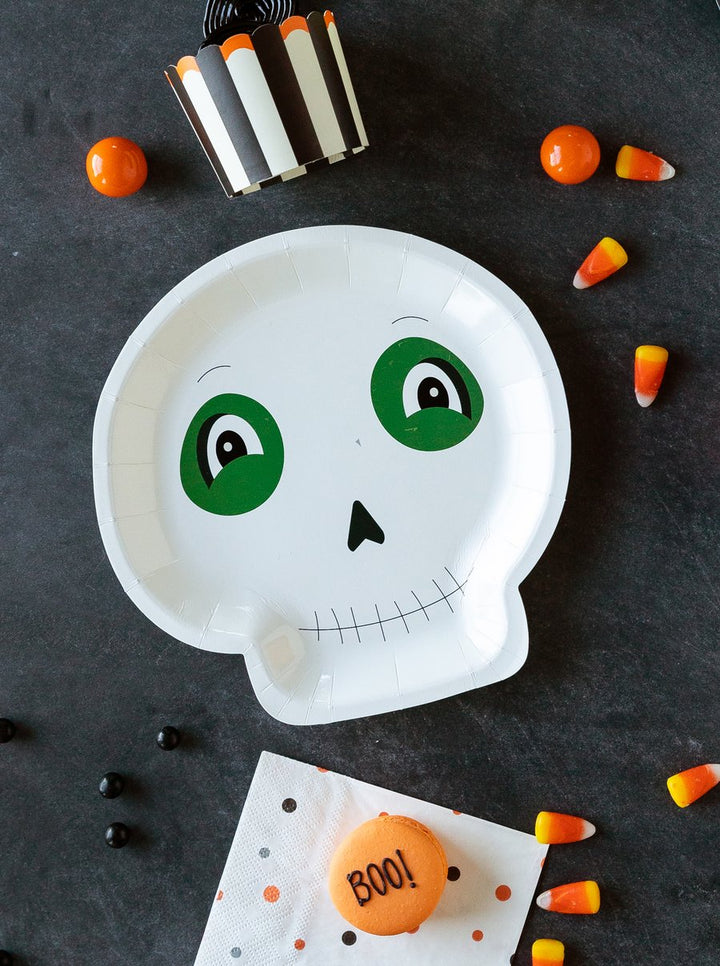 Halloween Skeleton Party Plates