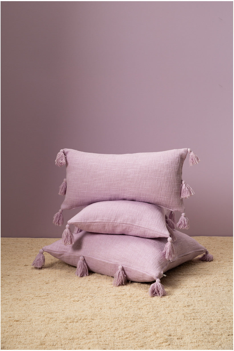 Vintage Square Cushion Cover Lilac