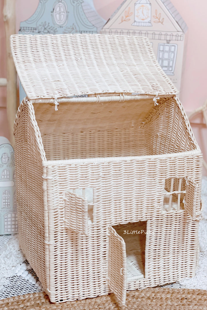 Rattan Large Dollhouse