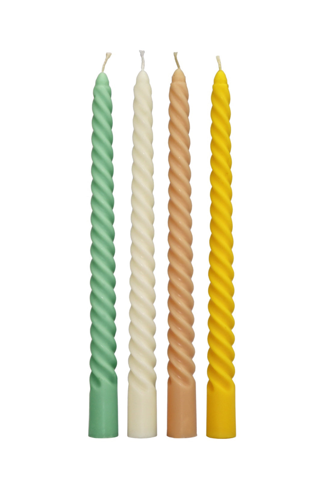 Twisted Candle Set Multicolour