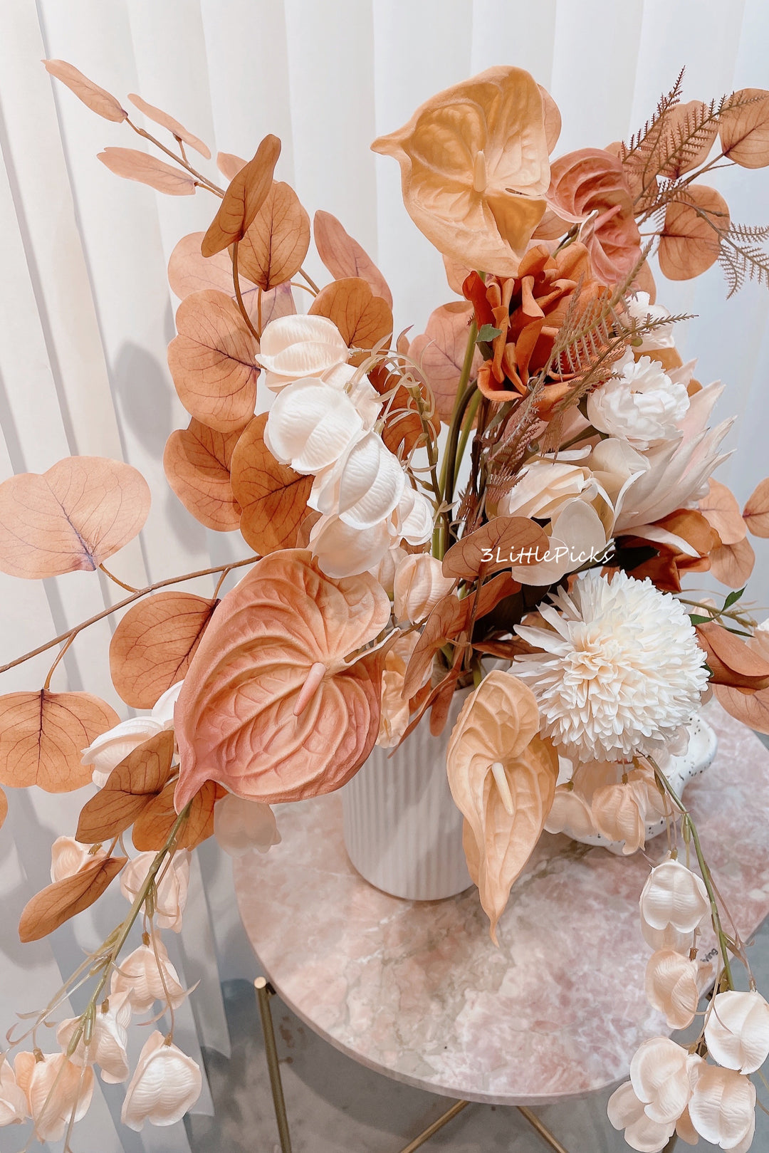 Burnt Orange and Peach Large Bouquet