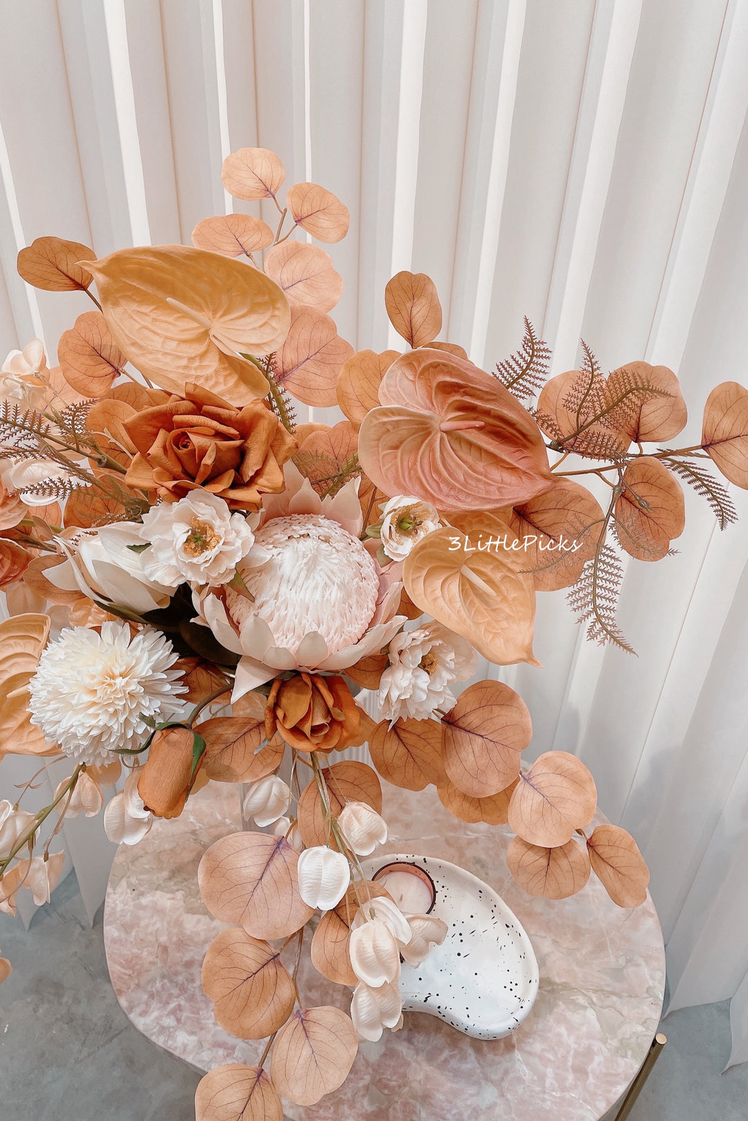 Burnt Orange and Peach Large Bouquet