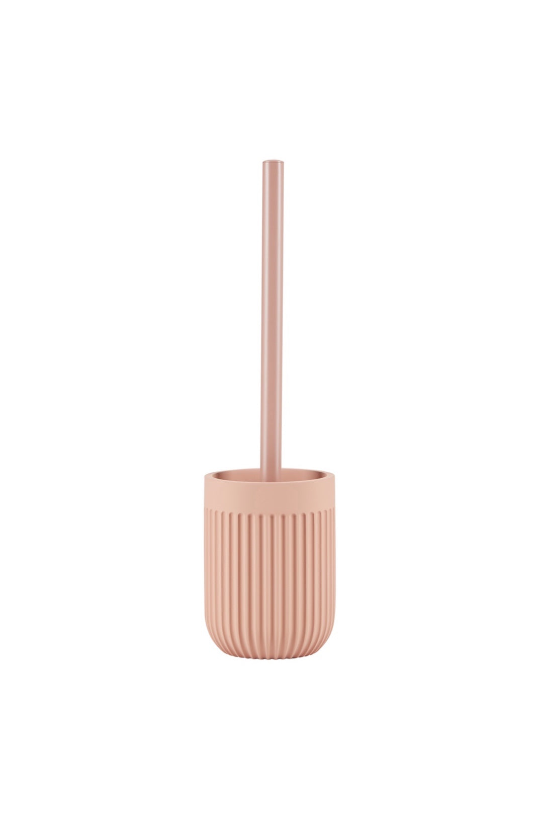 Simple Fluted Toilet Brush Pastel Coral