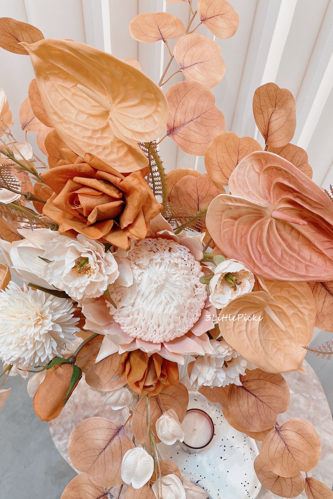 Burnt Orange and Peach Large Bouquet