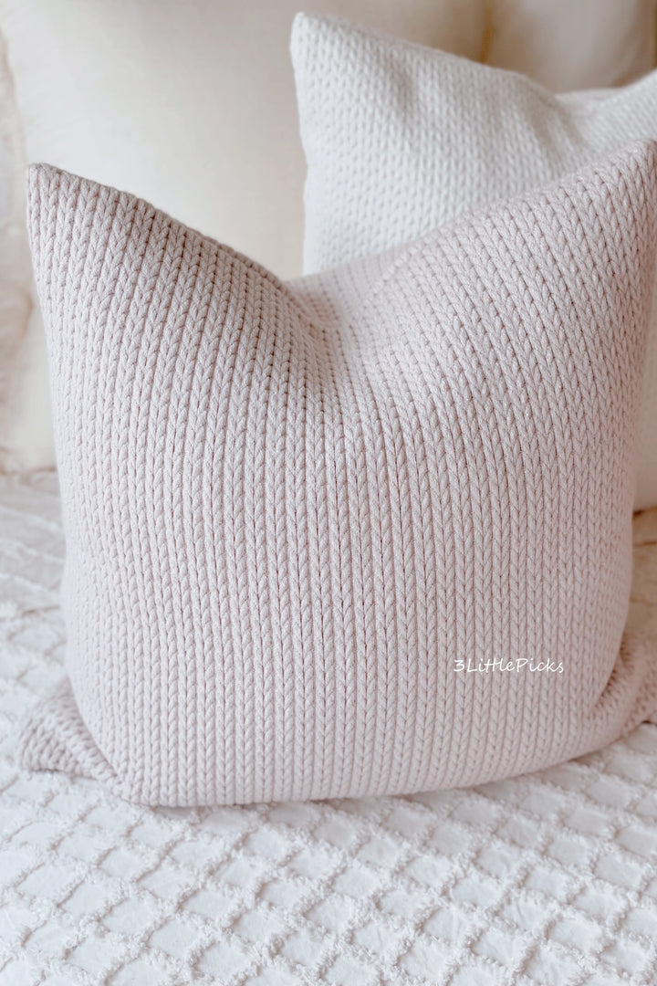 Wheat Ear Knitted Cushion Covers