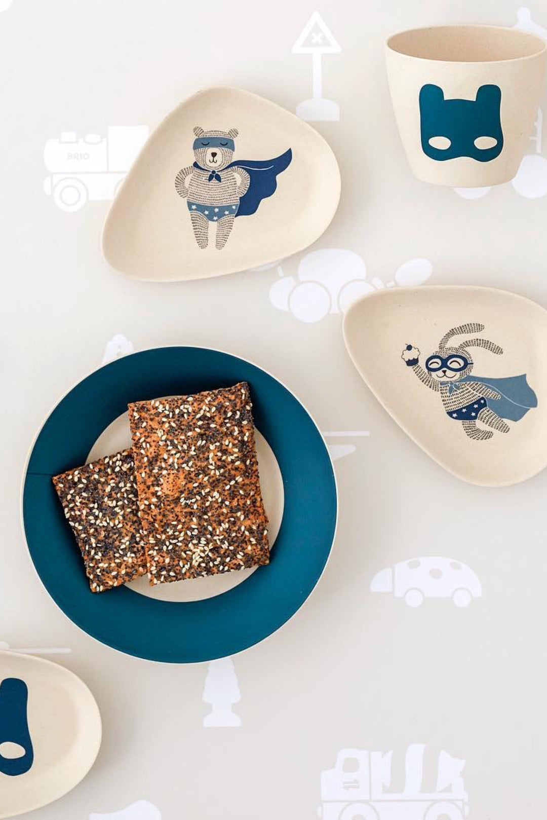 Superhero Bamboo Plates, Dining, Bloomingville - 3LittlePicks