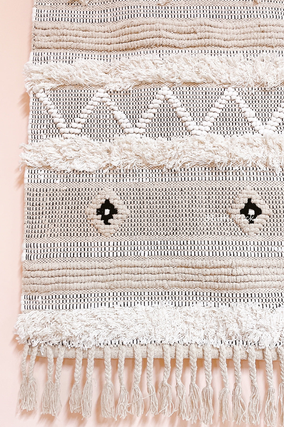 Handwoven Tufted Cotton Rug