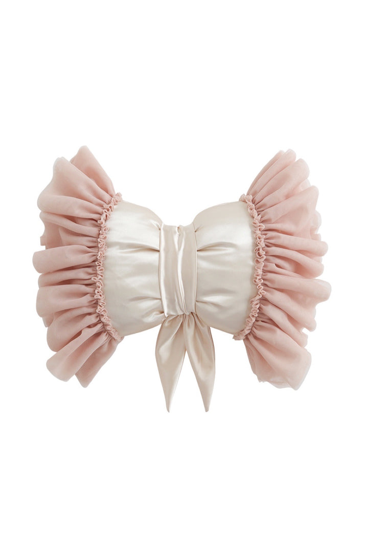 Dreamy Bow Pillow Champagne