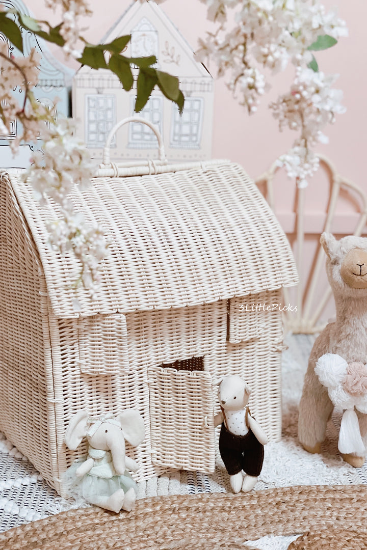 Rattan Large Dollhouse