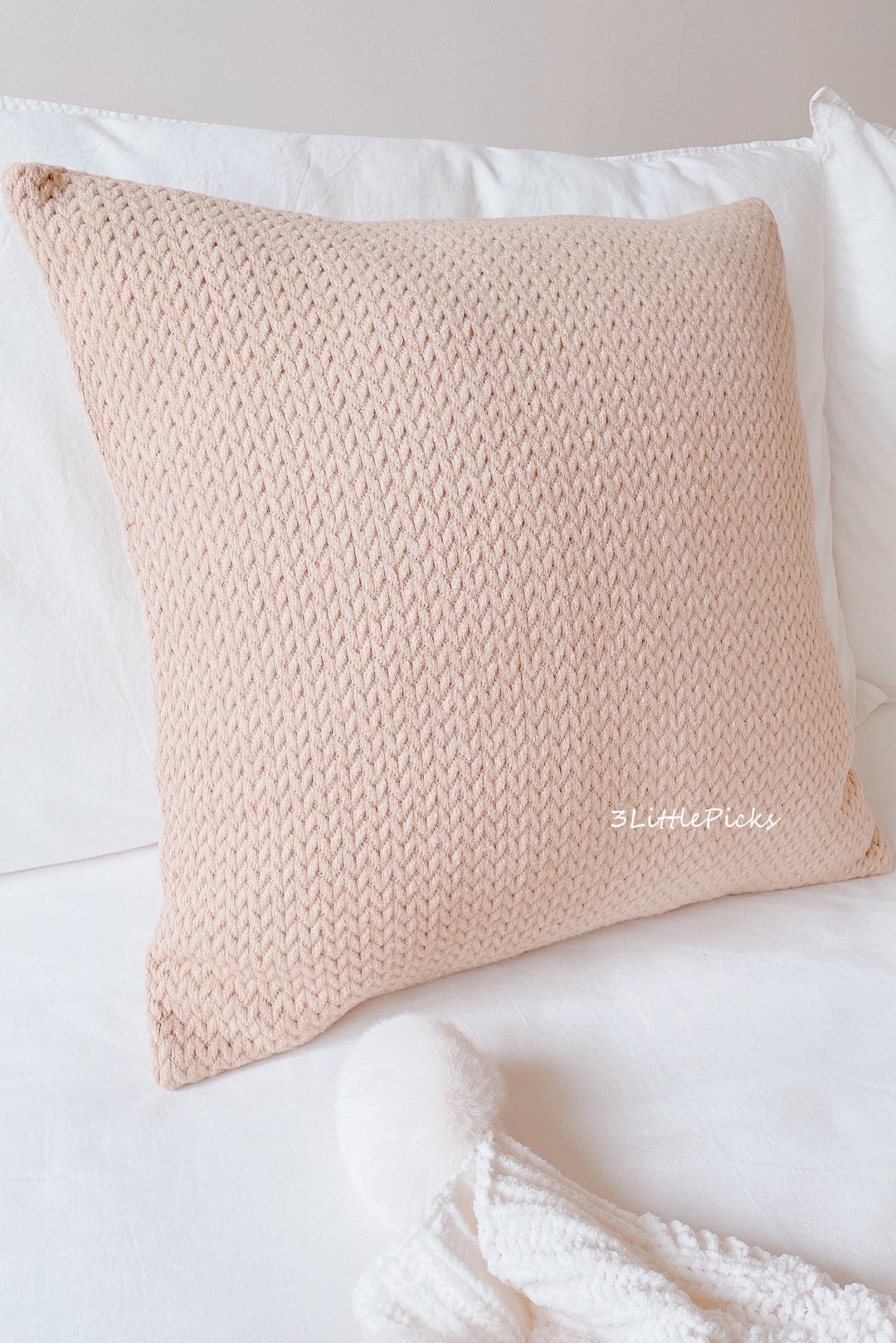 Wheat Ear Knitted Cushion Covers