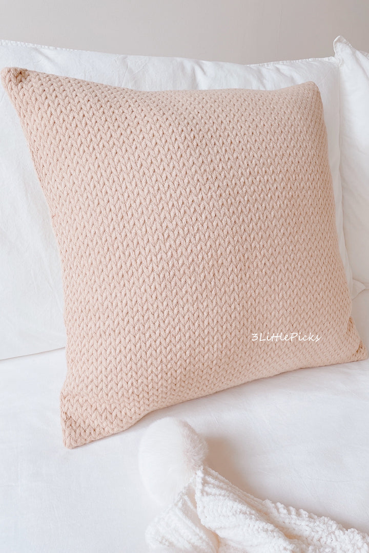 Wheat Ear Knitted Cushion Covers