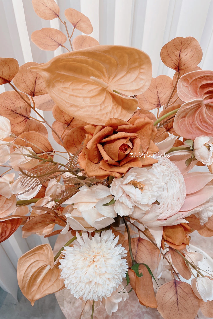 Burnt Orange and Peach Large Bouquet