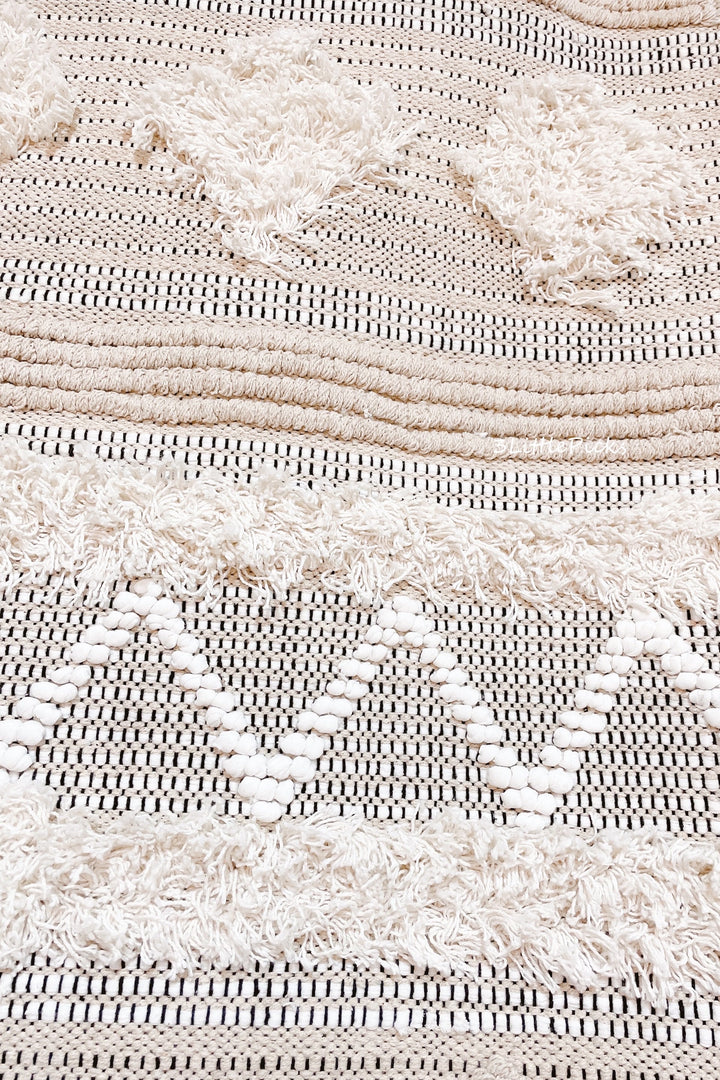 Handwoven Tufted Cotton Rug