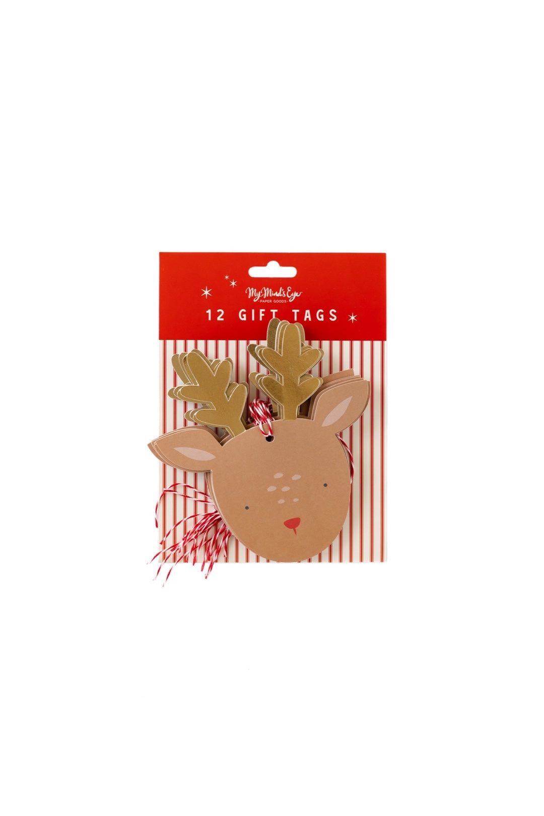 Dear Rudolph Reindeer Over-Sized Tags