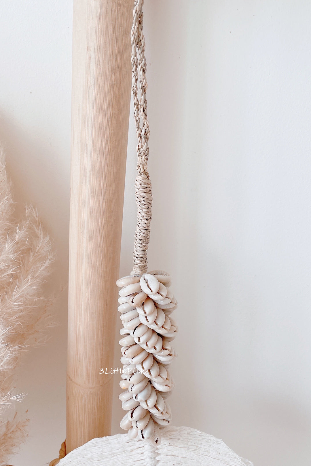 Shells and Cotton Leaf Hanging Decor