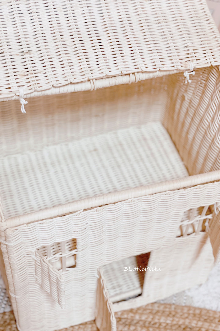 Rattan Large Dollhouse