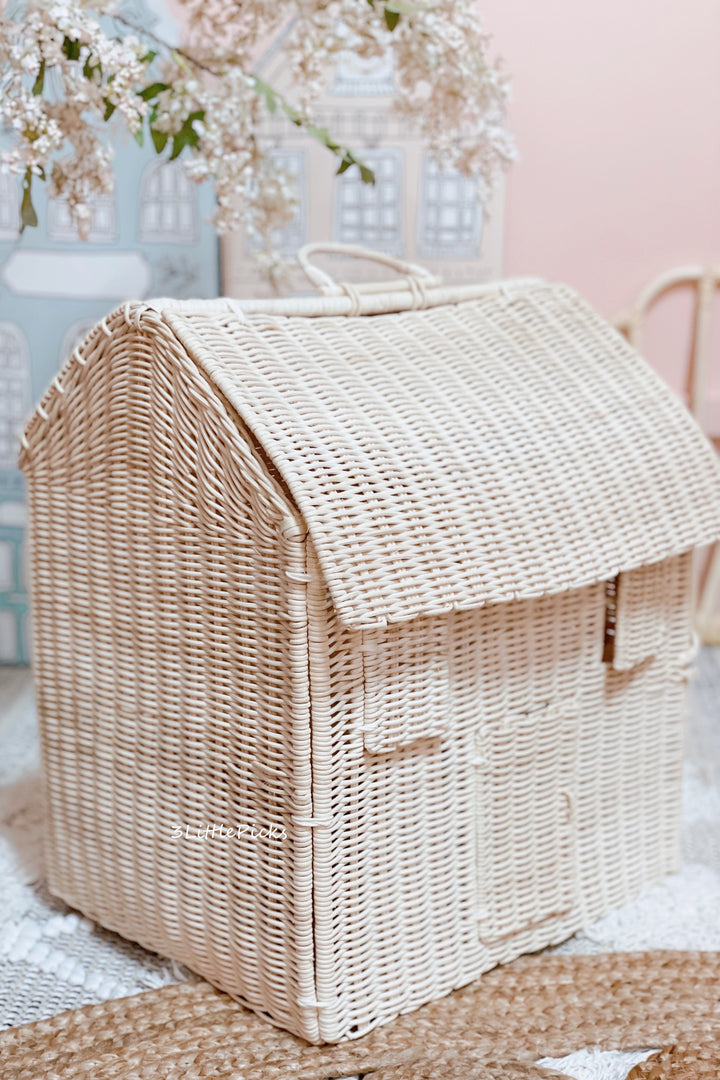 Rattan Large Dollhouse