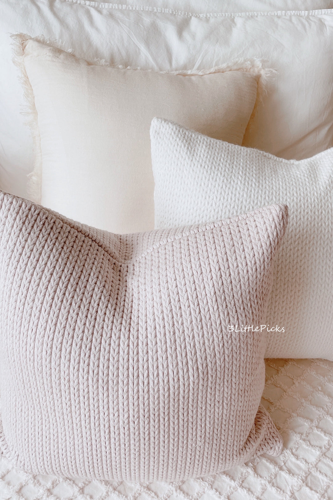Wheat Ear Knitted Cushion Covers